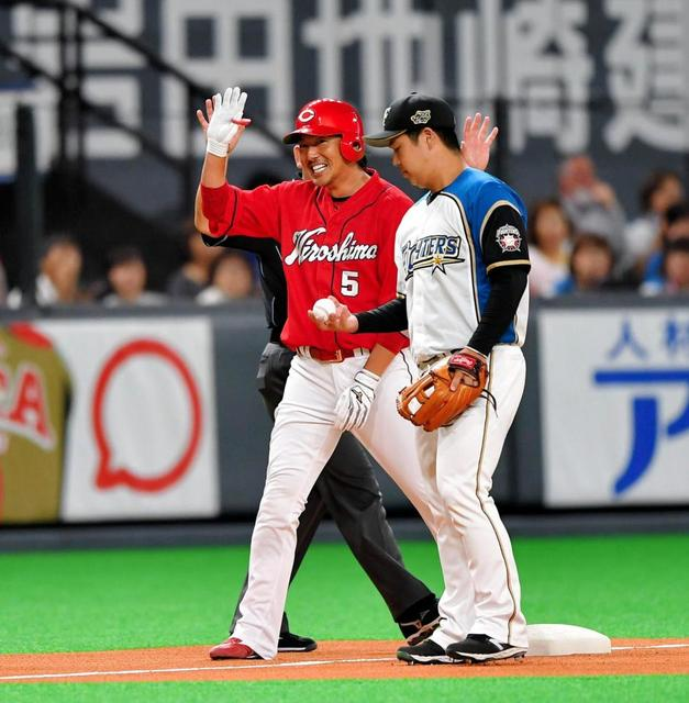 長野久義DHの呪いを解く3塁打
