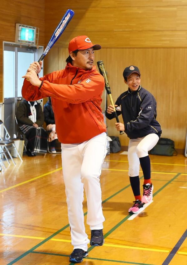 長野久義佐賀県野球教室