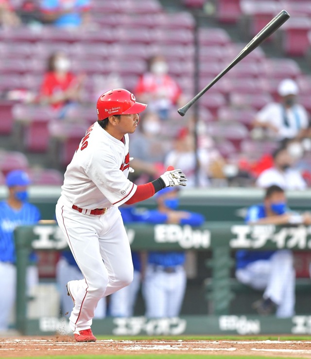 カープ長野久義_1番打者_経験豊富