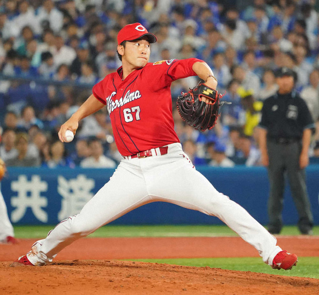 カープ中村祐、フォーム改造で最速146キロ