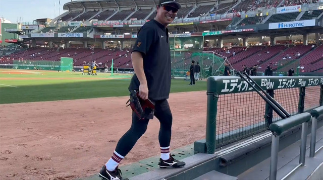 巨人長野ファミマのカープソックス着用マツダスタジアム凱旋