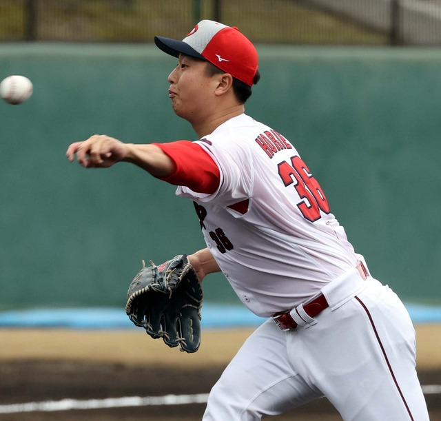 カープ塹江が『サイドスロー』で149キロ計測