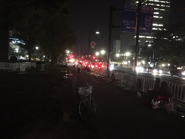 広島カープ_優勝パレード_場所とり_03