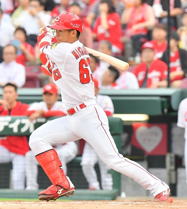 西川龍馬バットが体から生えている_01