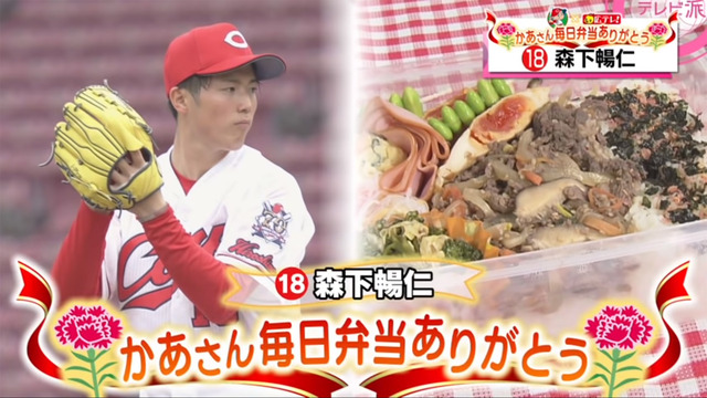 森下暢仁母の日お弁当