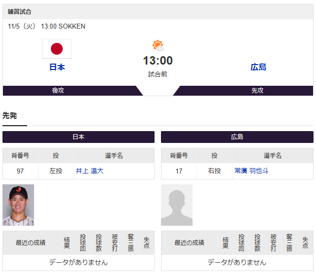 広島侍ジャパン_常広羽也斗