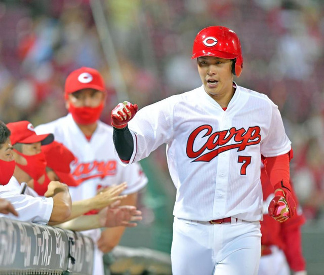堂林翔太9号ホームラン
