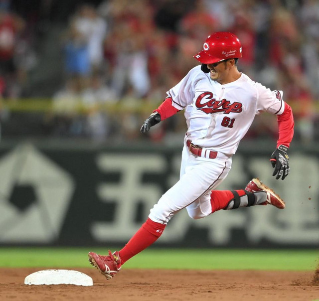 カープ矢野雅哉2号3ランニングホームラン！2試合連続弾は驚愕の3ラン！！