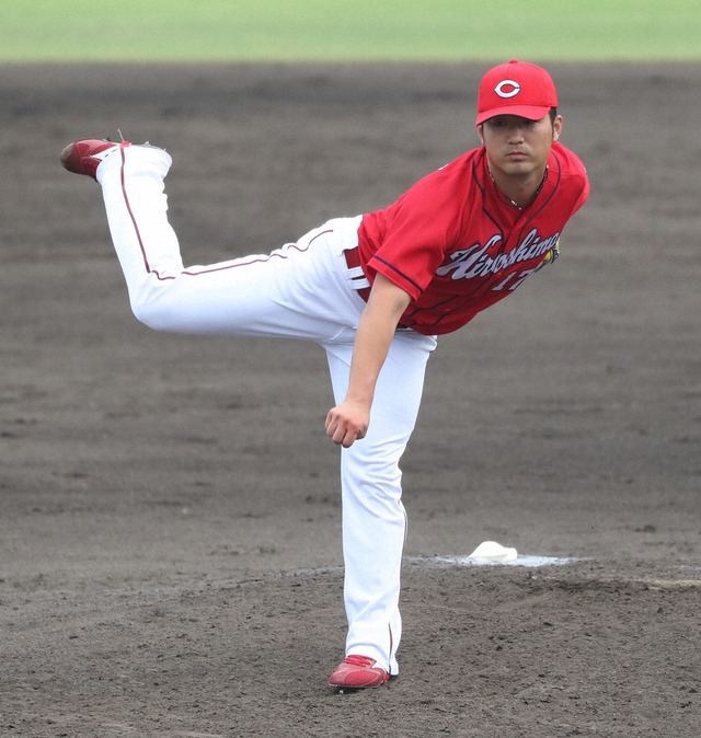カープ岡田明丈、1100万減(減額制限25％減)の年俸3300万