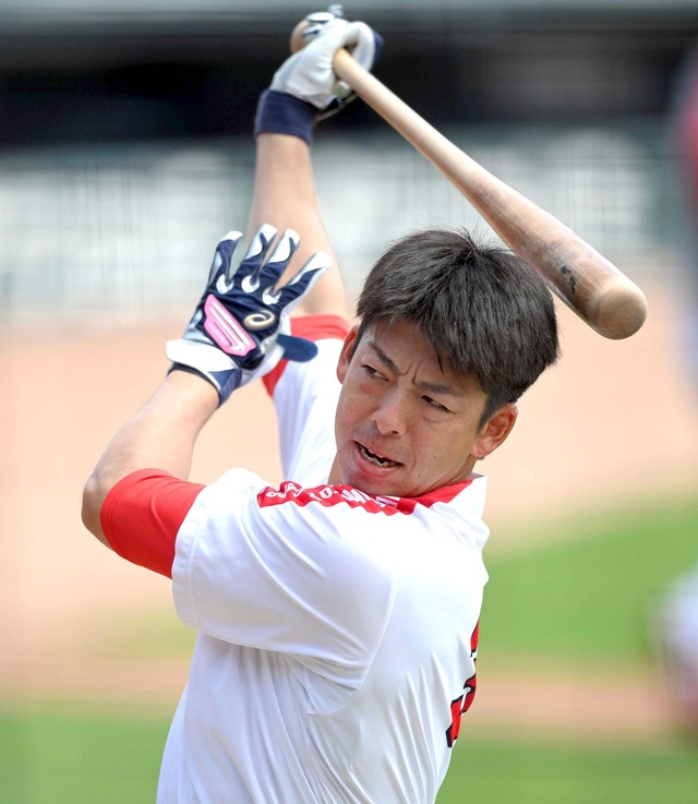 カープ野間『胸の筋トレ』を解禁！これまでは「邪魔になると思い、一切やらなかった」