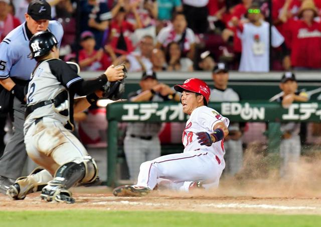 広島カープ西川龍馬野間峻祥阪神ドリス打ち_02