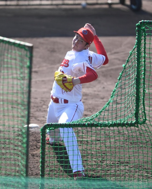 カープ森下フリー打撃西川堂林