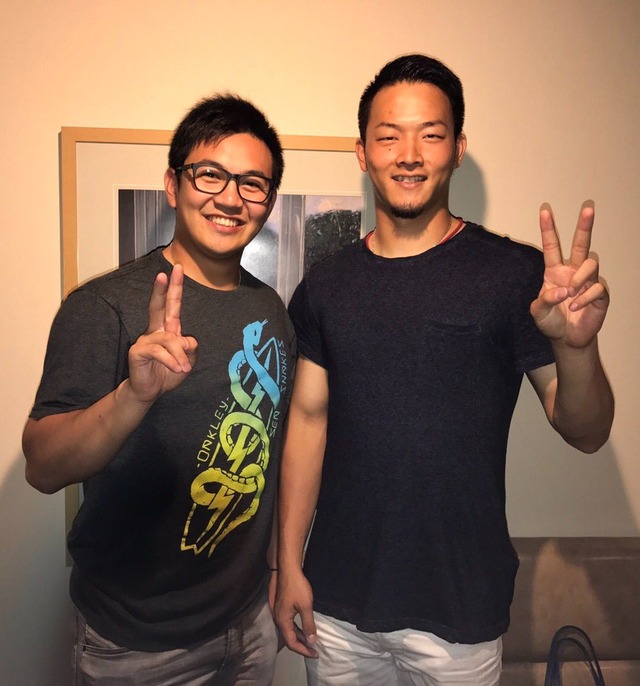 薮田和樹夫妻_山﨑康晃_食事会 (1)