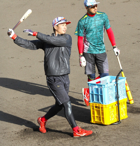 庄司菊池自主トレ