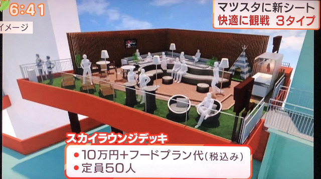 マツダスタジアム新席2020年
