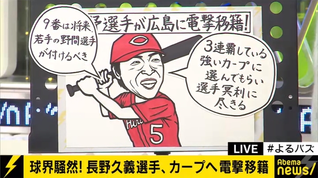 カープ長野久義_妻_下平さやか_広島に引っ越すかも