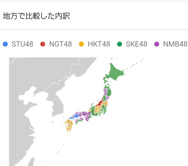 STU48都道府県人気