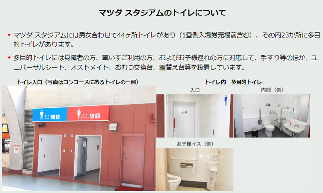 マツダスタジアムトイレベビーチェア