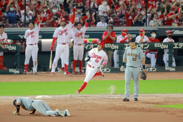 カープ菊池代打決勝タイムリー！坂倉11号！西川9号！矢野2号！遠藤7回2失点HQS！ケムナ4勝目！栗林3人締めで佐々岡監督復帰戦を勝利で飾る！【広島6-4巨人/試合結果】