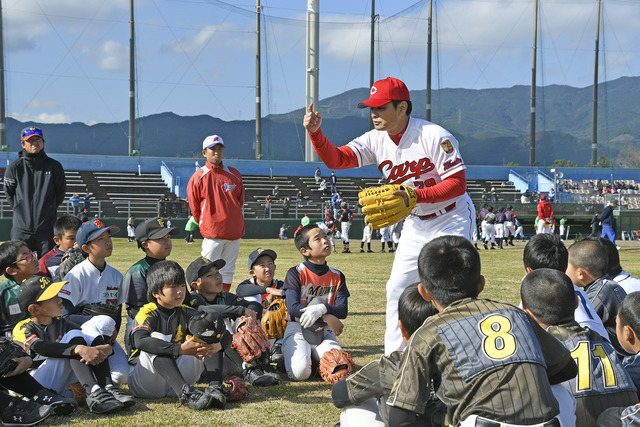 緒方孝市野球教室 (3)