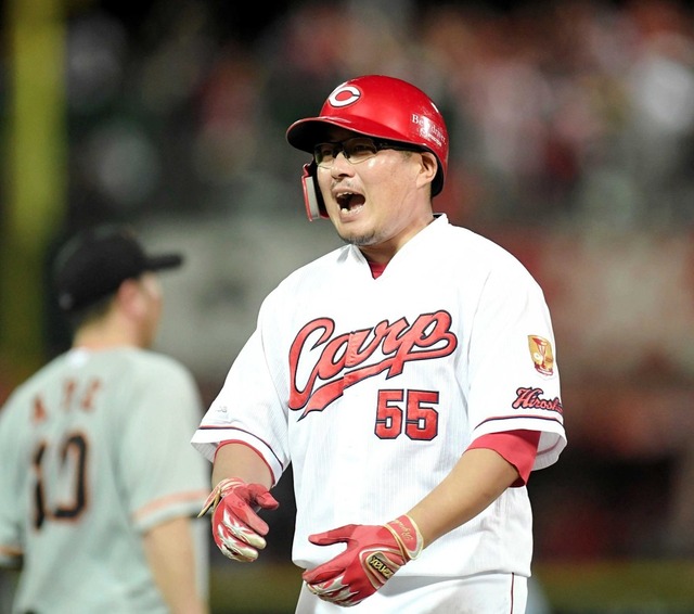 松山竜平5試合連続タイムリー