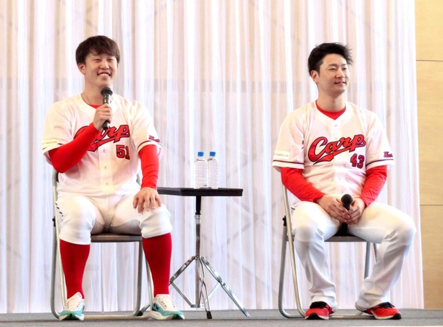 カープ小園が『GO!二桁本塁打』宣言！ドラ1佐々木に「負けるつもりはない」