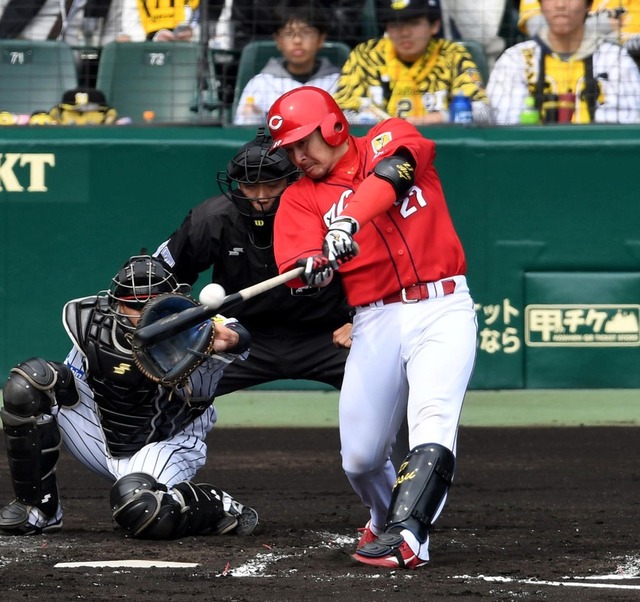 會澤翼_阪神広島戦_オープン戦