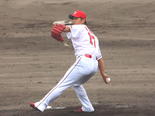 カープ広島岡田２回０封、最速151キロ「手応えあった」