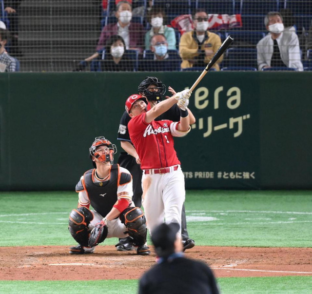 鈴木誠也150号ホームラン (1)