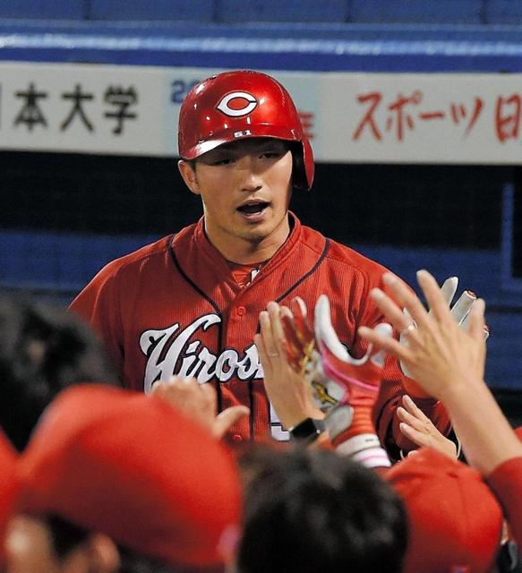 鈴木誠也2発5打点