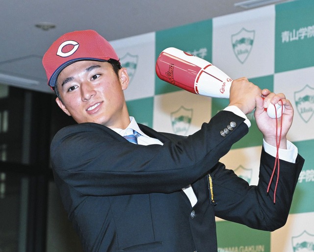 カープドラ1佐々木泰ら『ルーキーの背番号』予想