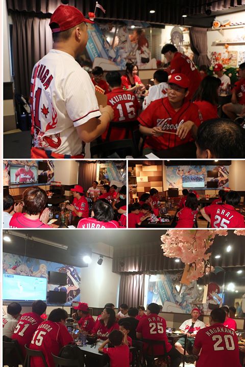 台湾のカープファンが広島巨人戦のパブリックビューイングを開催 (2)