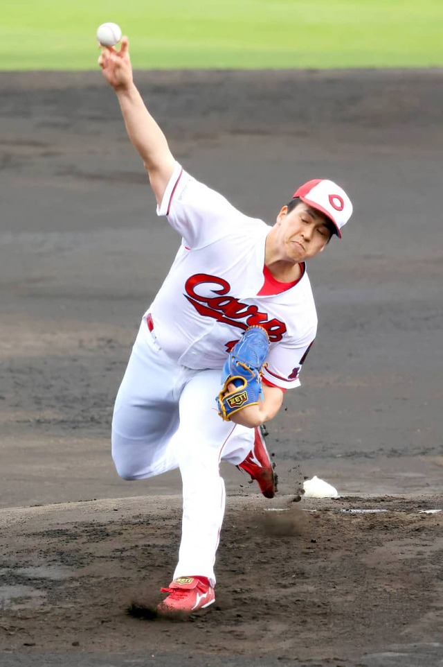カープ矢崎開幕ローテ入りへ猛アピール (2)