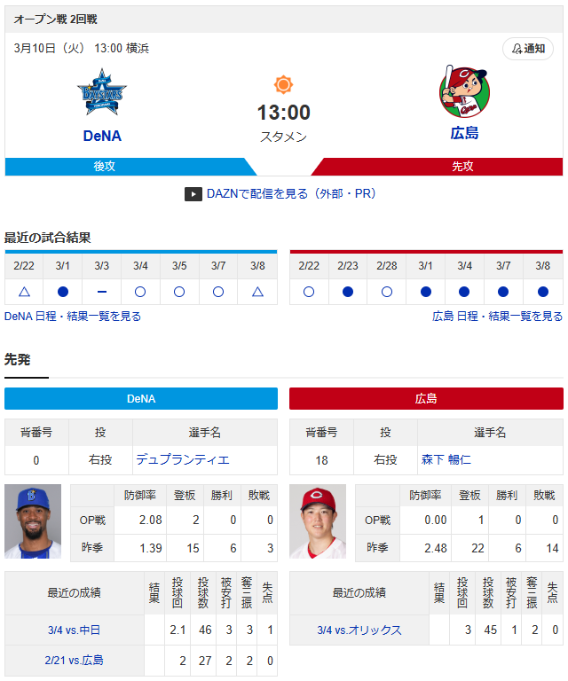 0310_広島横浜_オープン戦