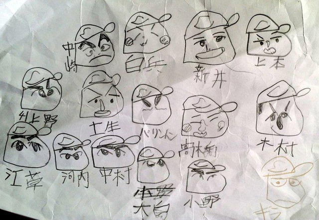 甥っ子_カープ_似顔絵