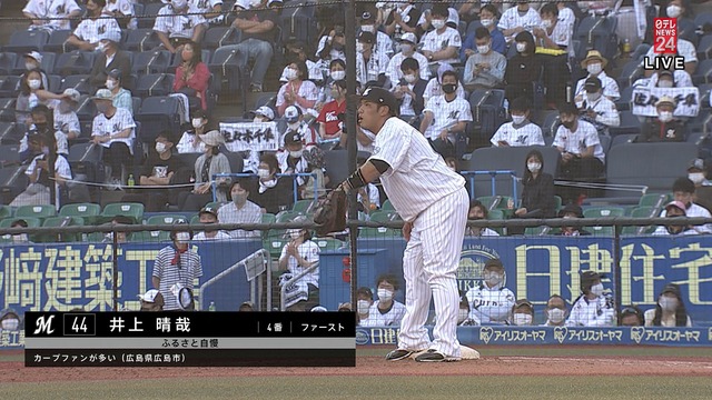 ロッテ井上晴哉が広島県のふるさと自慢「カープファンが多い」