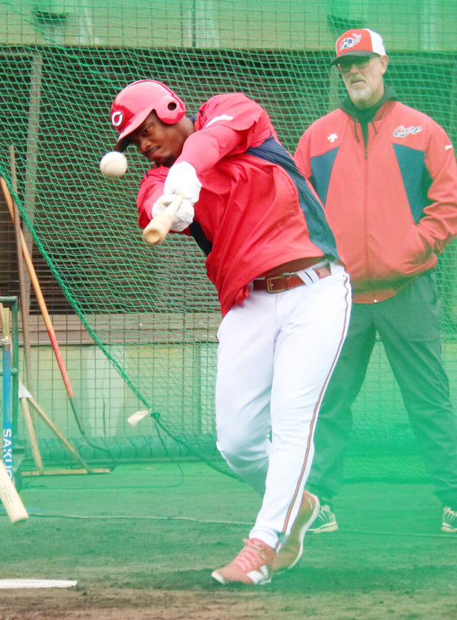 カープ・モンテロ&ファビアンがフリー打撃