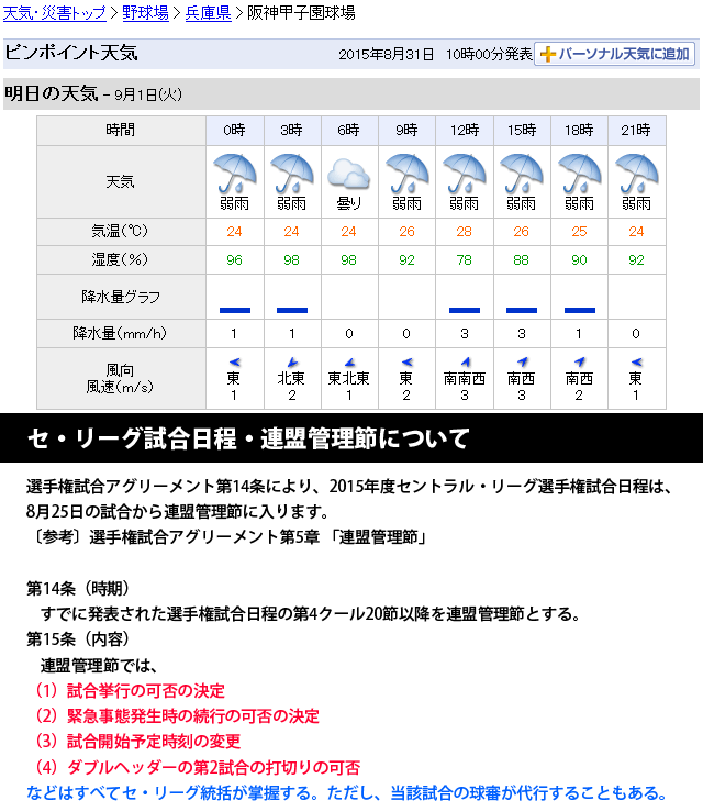 広島阪神ダブルヘッダー