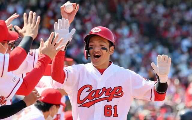 カープ矢野雅哉、中日上田からダメ押しタイムリー！！