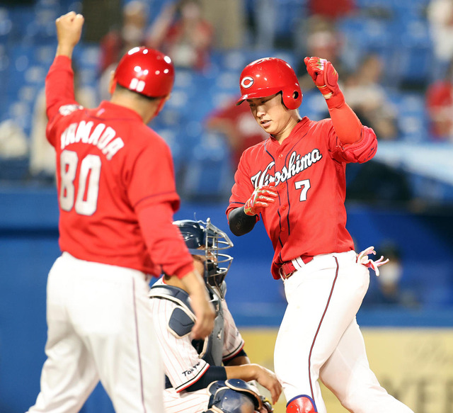 カープ堂林翔太、8号ホームラン!攻撃的2番が躍動