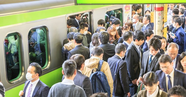 東京_満員電車_コロナウイルス対策