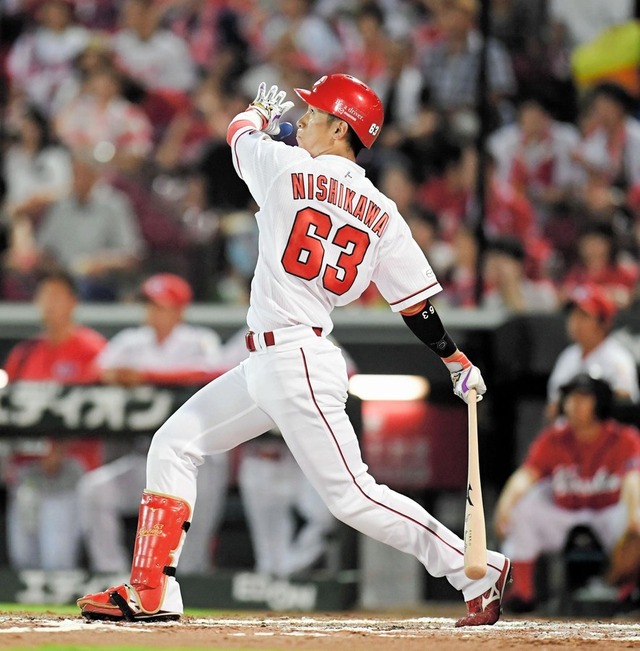 西川龍馬16号先制ソロホームラン