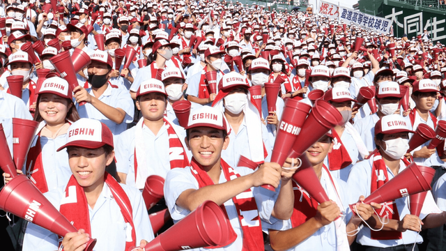 広島県・盈進の応援団＆チアガールのダンス、日本一勢いがあるｗｗｗ【高校野球/夏の甲子園】