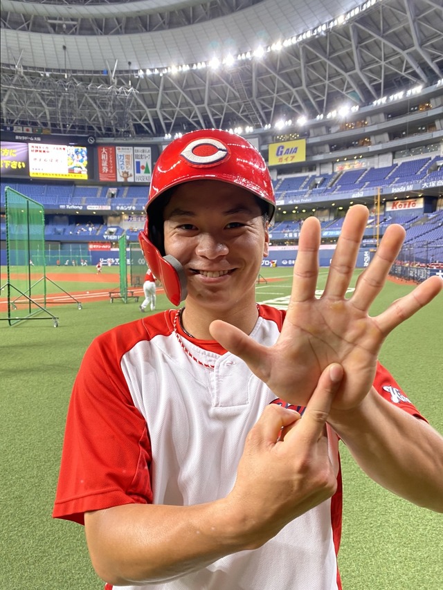 カープ大盛穂_1番センタースタメン出場