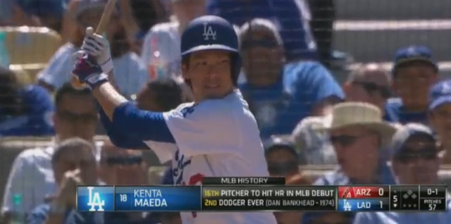 マエケンドジャースタジアム初登板01