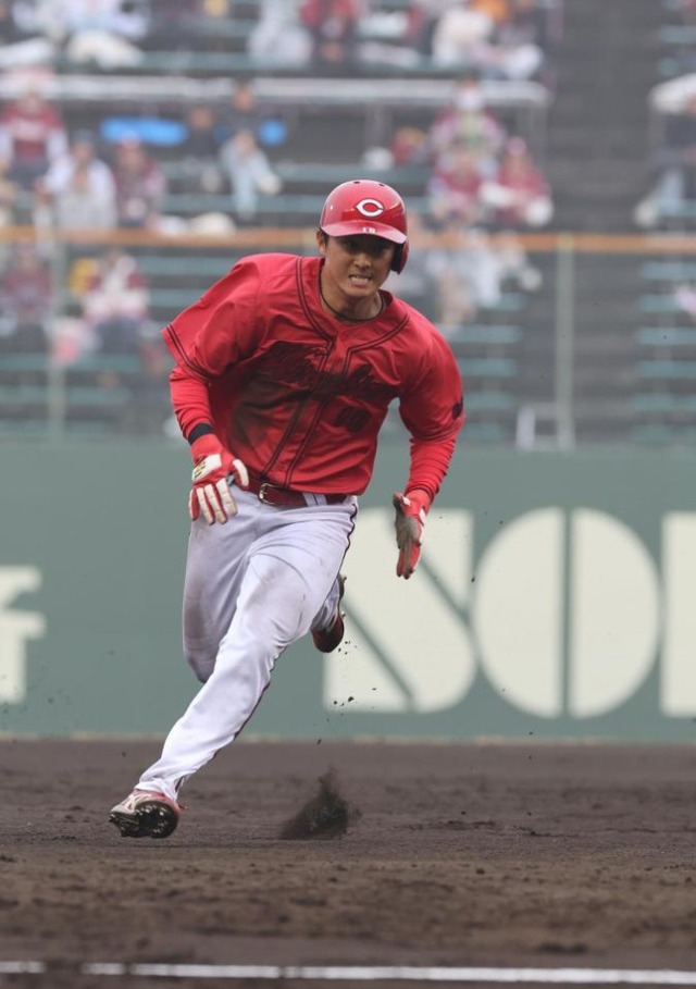 カープ佐々木泰プロ初ヒットオープン戦