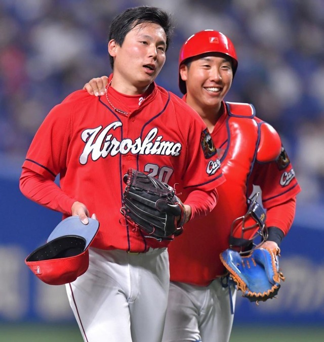 カープ石原貴規×栗林『抑え捕手』抜擢