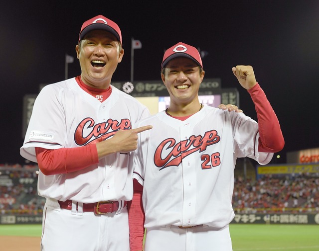 【祝勝会】カープがDeNAに2試合連続サヨナラ勝ち！島内温存でもドラ3益田ら零封リレー！堂林3番デビ4番の新打線で逆転勝ち