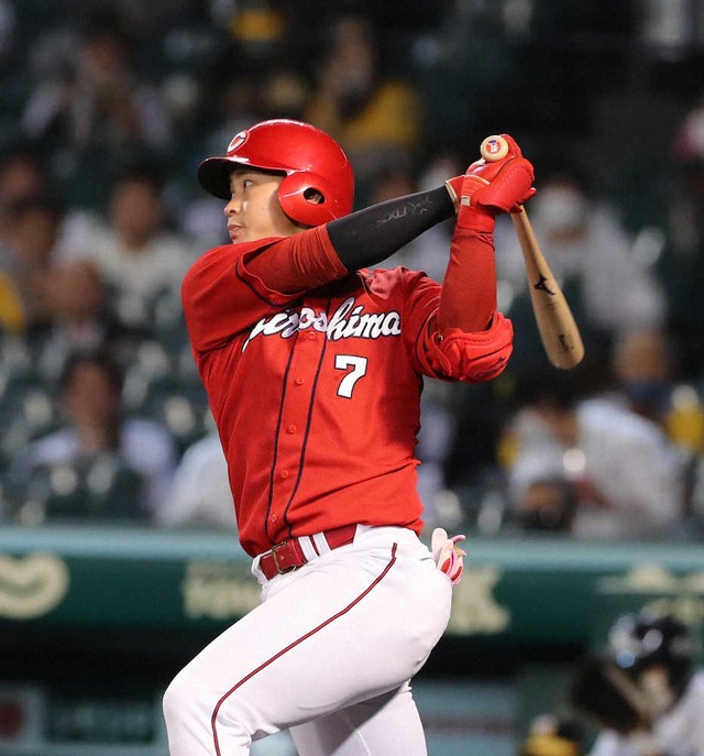 カープ會澤＆堂林タイムリーで阪神岩田から2点先制