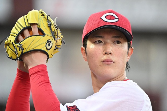 カープ森下、防御率1.16で12球団トップ！QS率100％！与四球率0.99もセ1位！ルーキーイヤーを超えた全盛期に進化